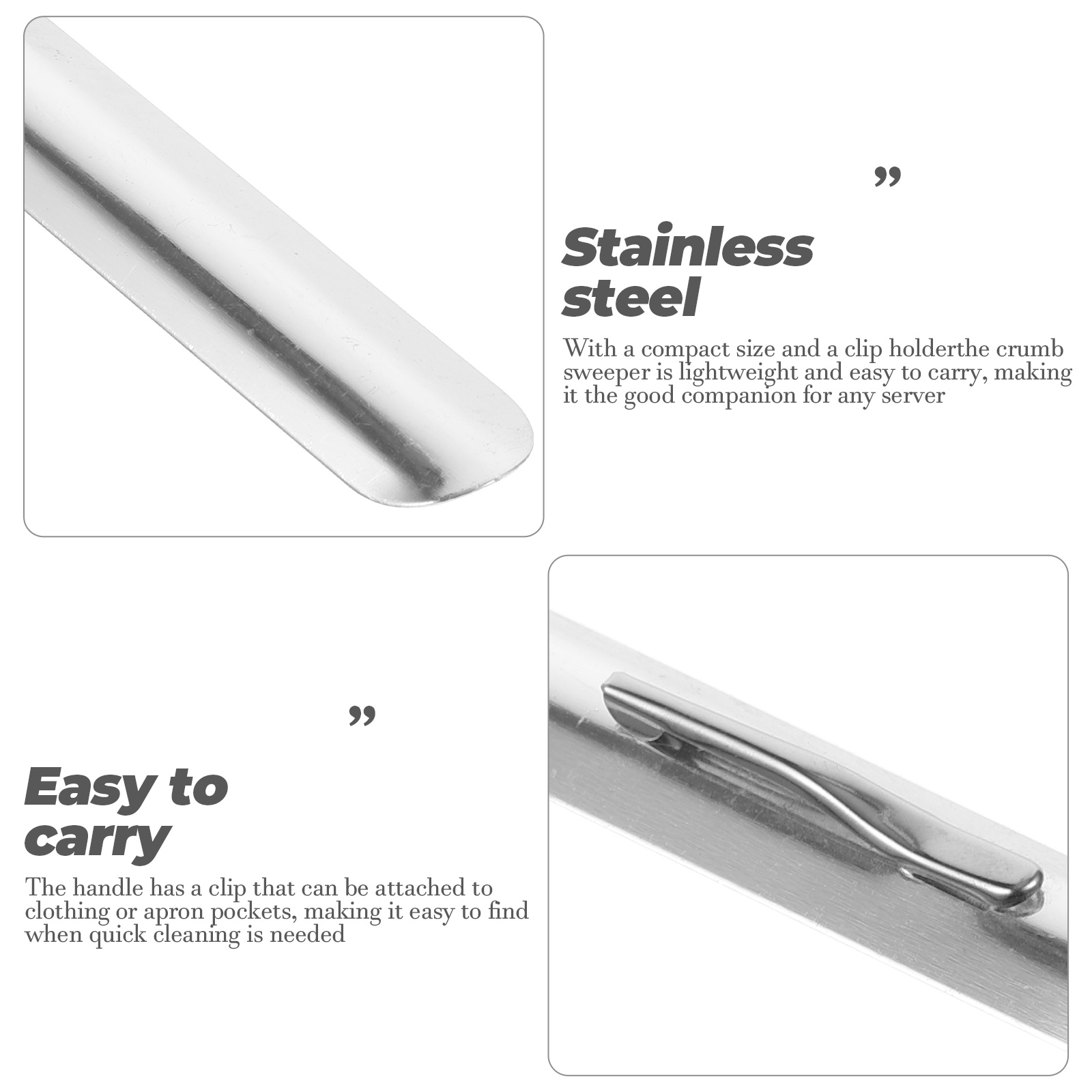 2 stücke Restaurant Crumb Reiniger Edelstahl Restaurant Crumb Schaber Tabletop Crumb Schaber Krümel Kehrmaschine Für Kellner Server