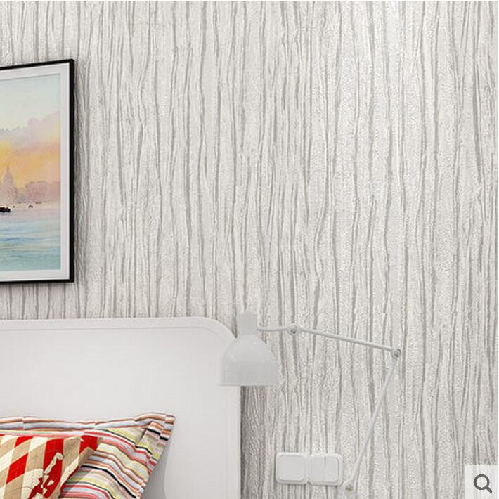 Modern en eenvoudig 3d vliesbehang reliëf retro houtnerf woonkamer slaapkamer hotelbehang: Licht kaki