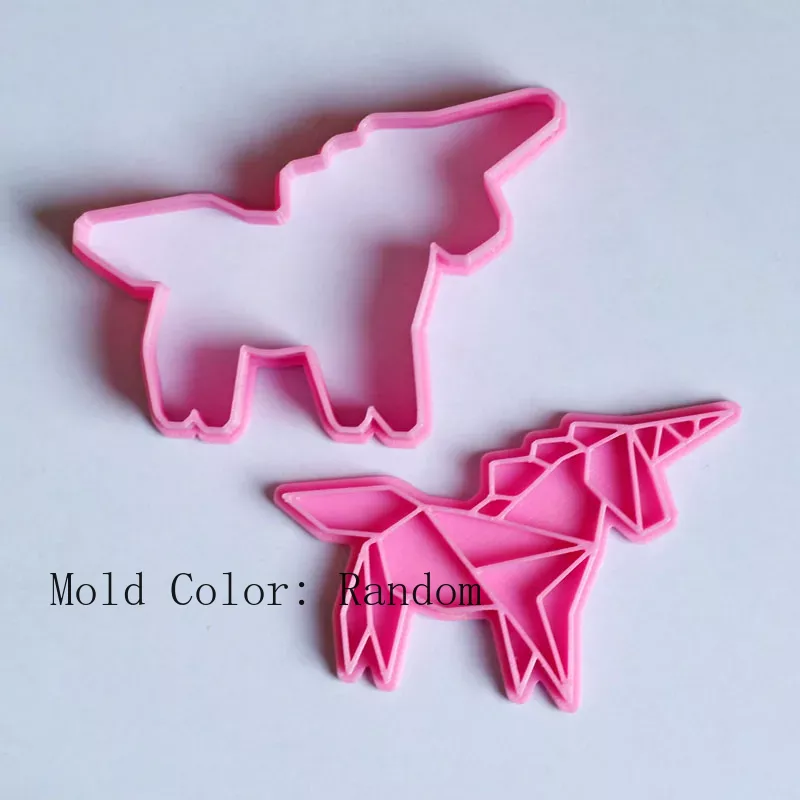 Cute Origami Baking Mold Paper Airplane Windmill Paper Boat Paper Crane Cookie Embosser Mold Plastic Fondant Biscuit Cutter Set: Beige