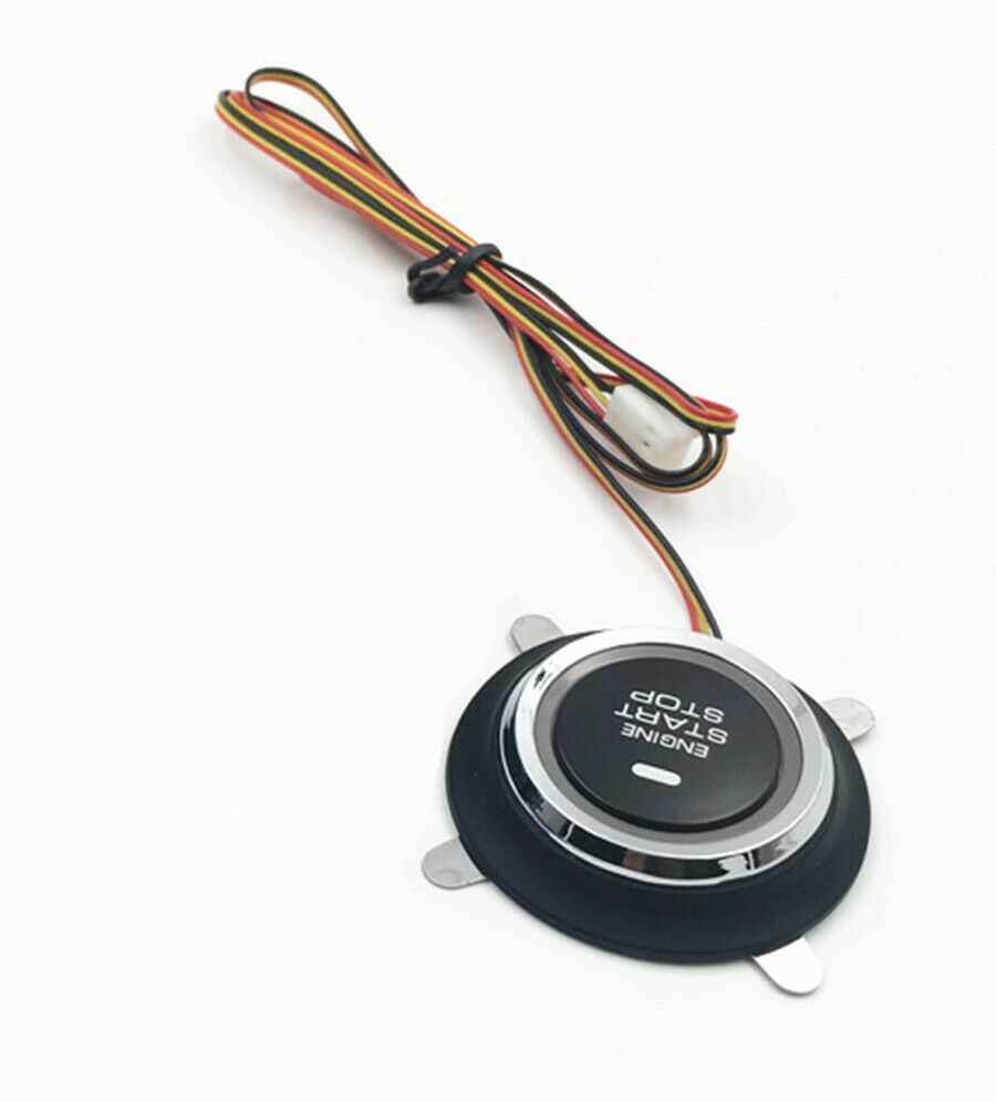 Botón pulsador de arranque y parada de motor de coche, 12V, interruptor de arranque de entrada sin llave