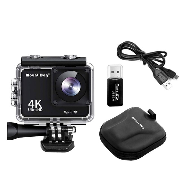 Go 4K Sports Action Camera Pro Accessories Ultra HD WiFi Remote Control Video Cam Recorder DVR Waterproof Case Camera