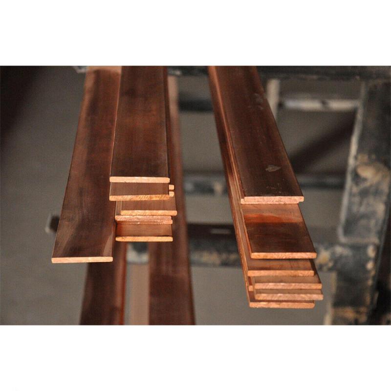1pc t2 metallitanko punainen kupari litteä nauha 99.95%  puhdasta kuparia levyn paksuus 1/1.5/2/3/4/5mm*15mm*250mm