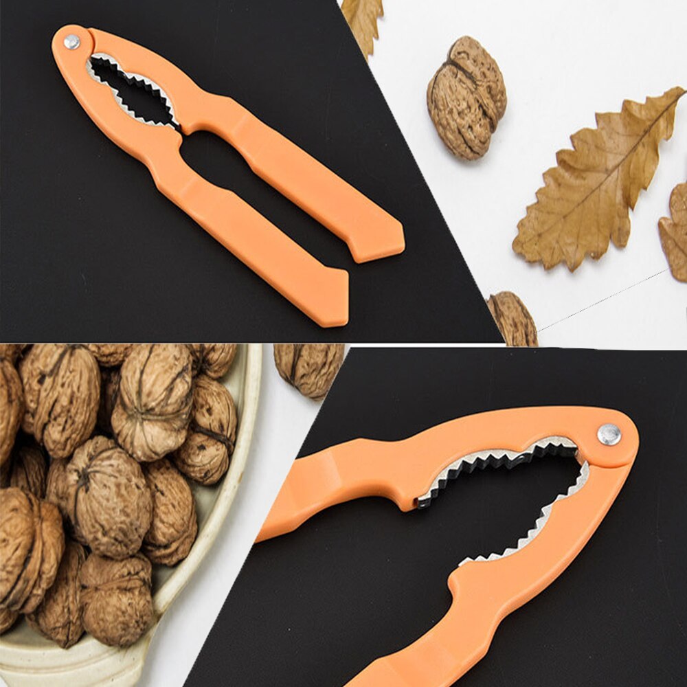 Crack almond Walnut Pecan Hazelnut Sheller Clip Tool Hazel Filbert Nut Kitchen Nutcracker Clamp Plier Cracker Nut Opener metal