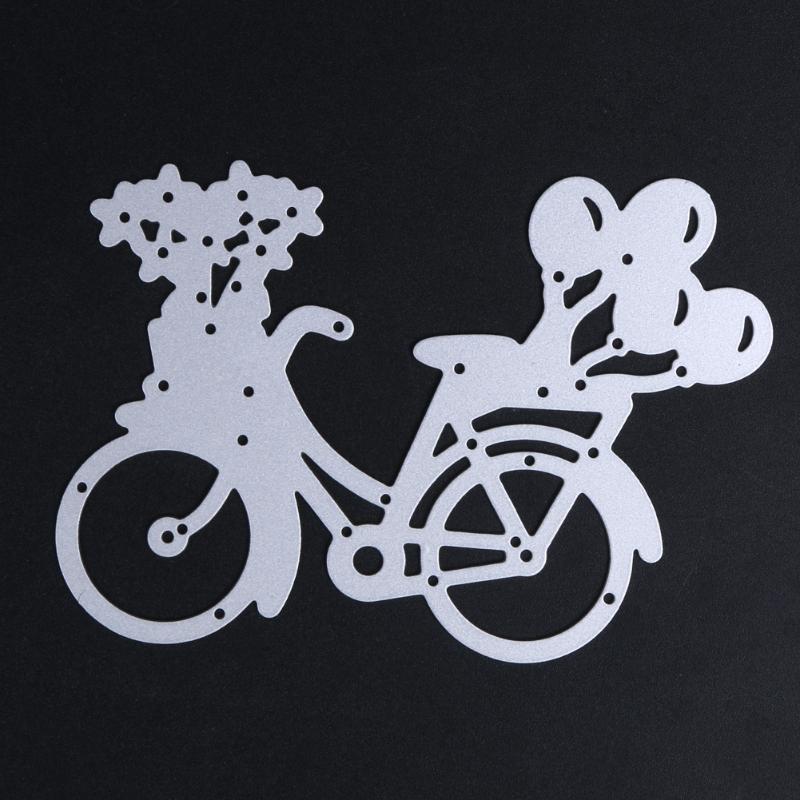 Cutting Dies DIY Lovely Bike Bicycle Metal Stencil For Scrapbooking Paper Card Album Craft Art Embossing Painting Single Die