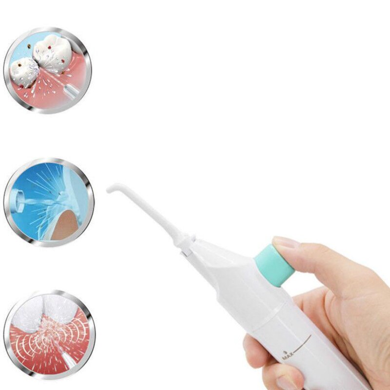 1 Pcs Draagbare Floss Dental Water Jet Tooth Pick Geen Batterijen Dental Cleaning Whitening Cleaner Kit
