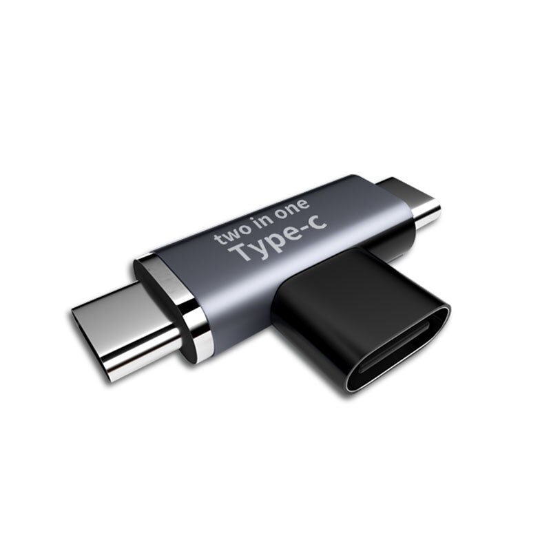 2 in 1 3A USB C Splitter USB Typ C Weibliche zu USB-C Mikro Verbinder Adapter Stecker Typ-C zu Dual USB 3,1 Typ C Ladegerät Konverter