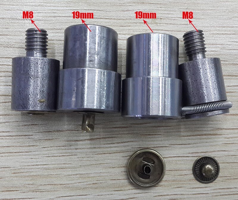 Manual Install Metal Fastener Snap Button Dies Mold Tools For Handmade Press Green Machines 655 633 831 Metal+ 20 Set Button