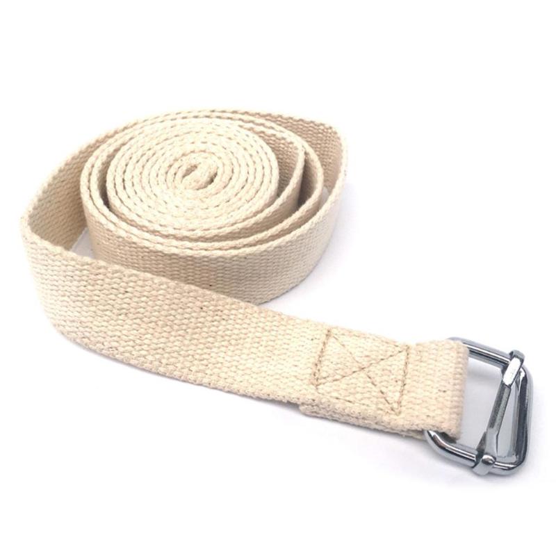 3m/9.8ft dames yoga stretch band d-ring riem fitness oefening gym touw figuur taille been weerstand fitness banden katoen