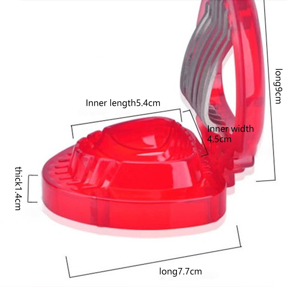 Aardbei Slicer Fruit Prachtige Mooie Verschijning Aardbei Cut Rvs Slicer Keuken Gadget Praktische