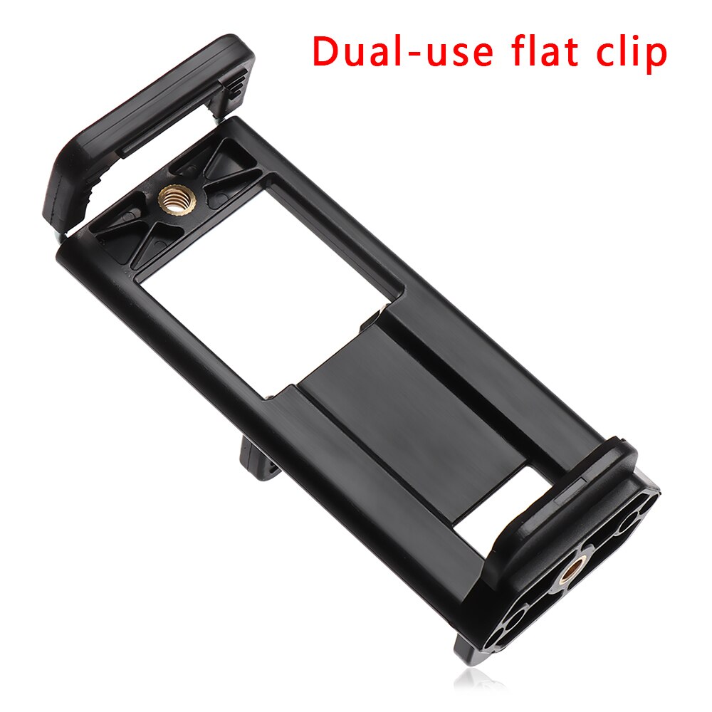 Téléphone Portable Universel De Clip De Fixation Support Adaptateur Pour Appareil Photo Smartphone Téléphone Portable Trépied Monopode: Dual-use flat clip