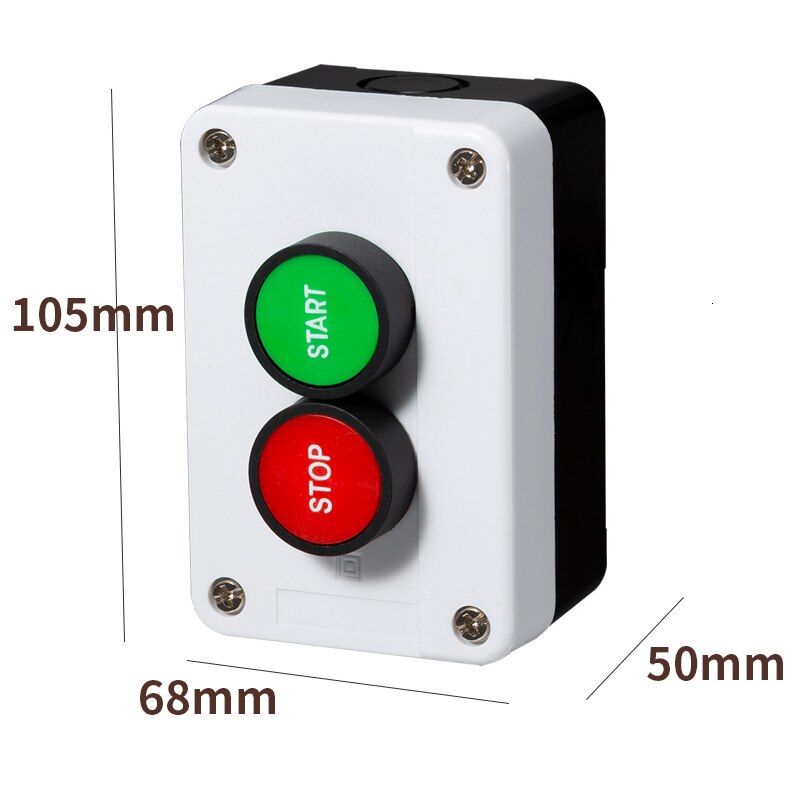 Met Pijl Symbool, Start Stop Zelfsluitende Waterdichte Schakelaar Noodstop Industriële Houvast Control Box: BOX- 4