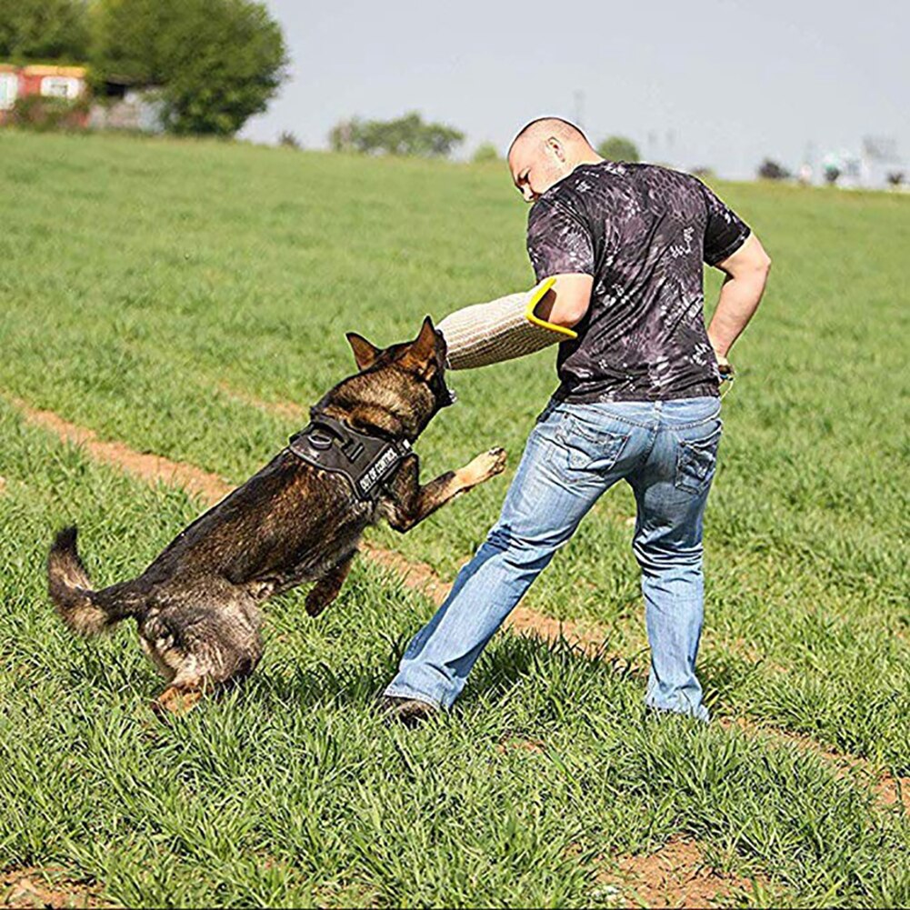 Malinois manches épaisses en lin pour Protection des morsures, chien de berger, Protection des morsures