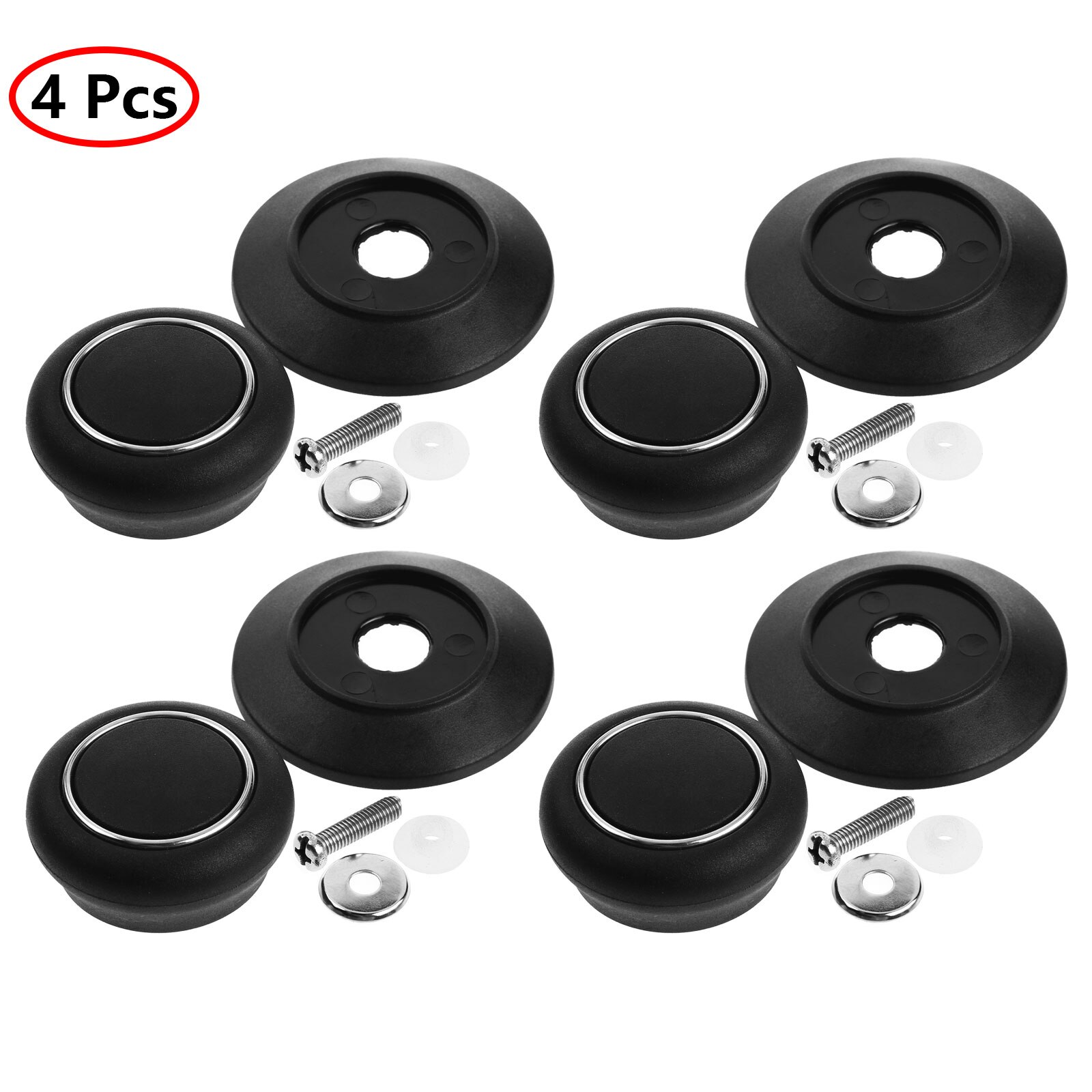 4- pots pan deksel anti-verbranding kookgerei deksel knop universele plastic snelkookpan dop handvat ronde houder schroefgreep keukengereedschap: Type 1