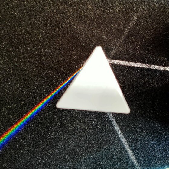 Prisma Triangular de vidrio arcoíris para niños, experimento de ciencia, Prisma de vidrio óptico para ver la refracción de la luz, 40x40x180mm