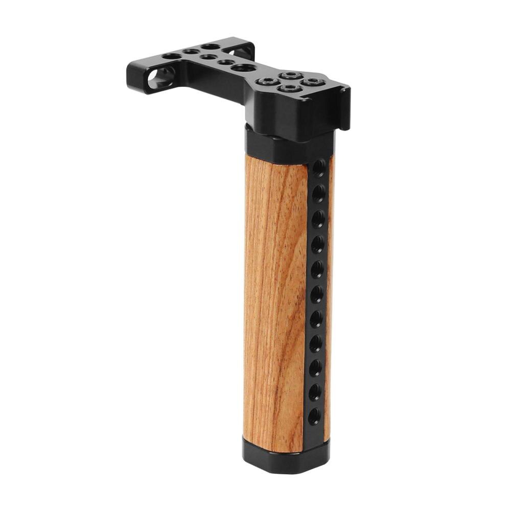 BGNing oben Käse Griff Holz Griff w 1/4 "3/8" zoll Schraube Adapter für GH5, 5DMarkIII KäFeige DSLR Kamera Fotografie Zubehör