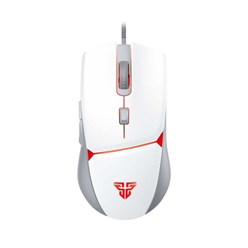 FANTECH-ratón óptico VX7 para videojuegos, dispositivo con luz 84G, 8000DPI, 6 botones, Macro, con cable para FPS y Moba: VX7 White