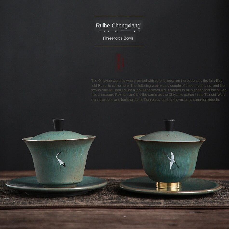 Japanske keramik traditioner gai wan tesæt benporcelæn kung fu gaiwan te porcelænskande til rejser smukke keramikredskaber