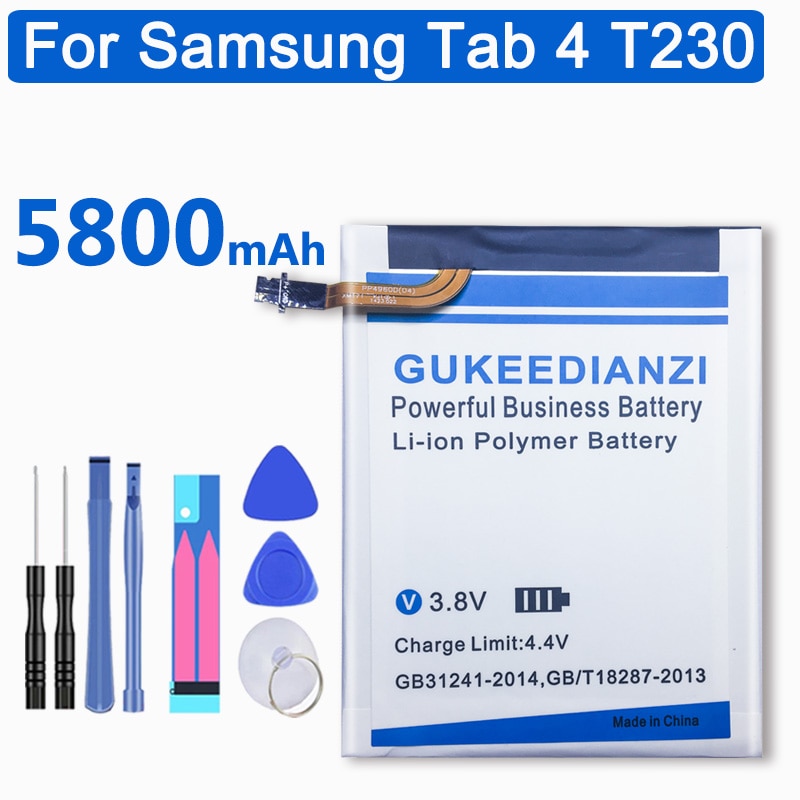 GUKEEDIANZI EB-BT230FBE Tablet Li-Ion Battery5800mAh Für Samsung GALAXY Tab 4 Nook T230 T231 T235 SM-T230 SM-T231 SM-T235