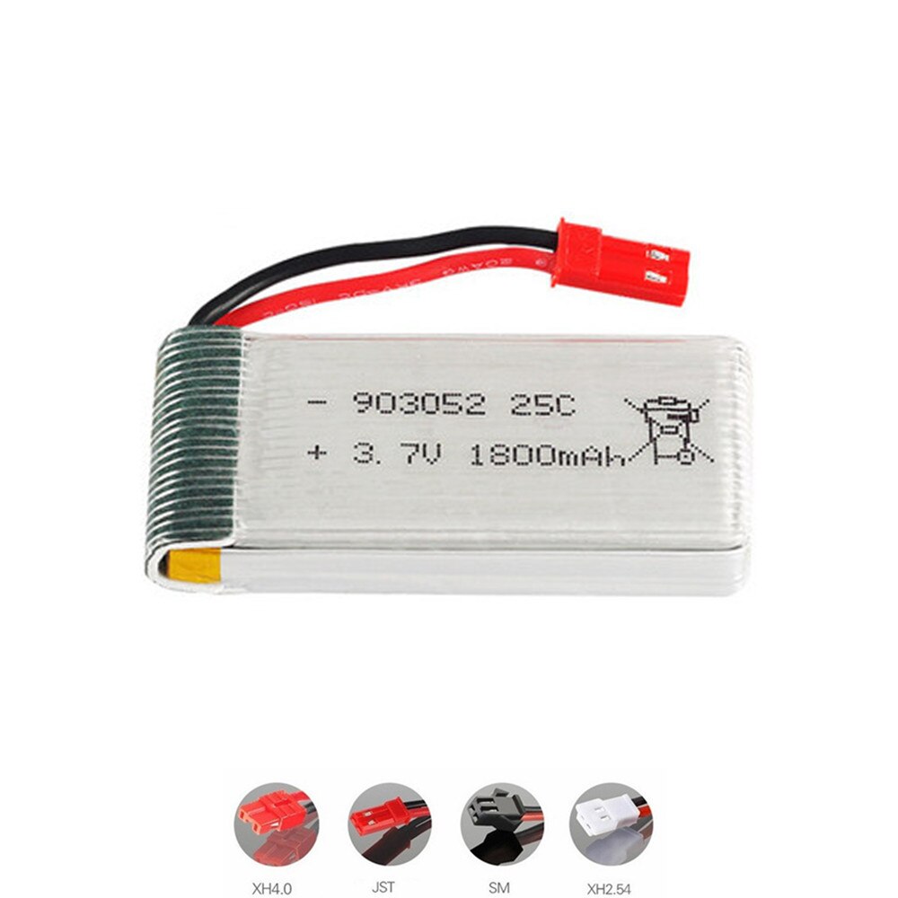 3.7v 1800 mah lipo batteri og 3.7v ladersett for  hq859b hq898b h11d h11c t64 t04 t05 f28 f29 t56 t57 3.7v oppladbare batterier: Blå