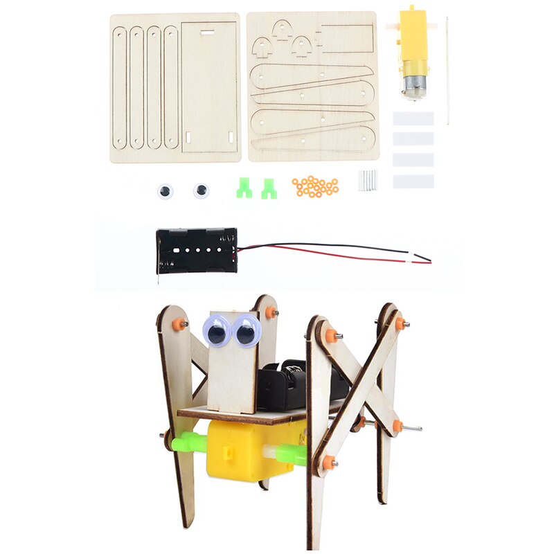 Robot rampant électronique pour enfants, jouet éducatif, modèle assemblé, expérience scientifique, bricolage, 1 pièce