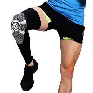 Leg Sleeve Leg Protection Sports Basketball Volleyball MTB Cycling UV Protection: Black / XL