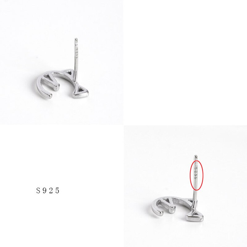 La Monada Kat Stud Oorbellen Voor Vrouwen Zilver 925 Minimalistische Fijne Vrouwen Oorbellen In Sieraden Stud Oorbellen 925 Sterling Zilver