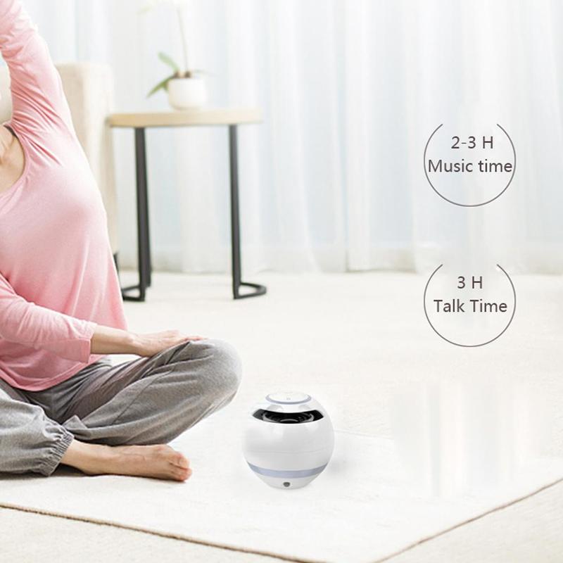 Portable Column Wireless Bluetooth Speaker Ball Mini FM Sound Handfree For Mobile Mic MP3 Globe Phone PC TF Radio Audio Box G3I1