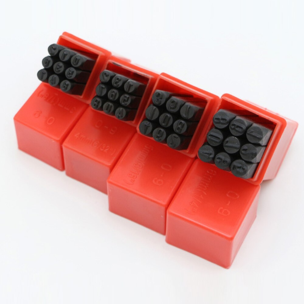 Steel Die Metal Stamping kit Punch Tool Number Letter Alphabet Stamps Tools DIY Jewelry Gold Silver Metal Leather LOGO Stamp