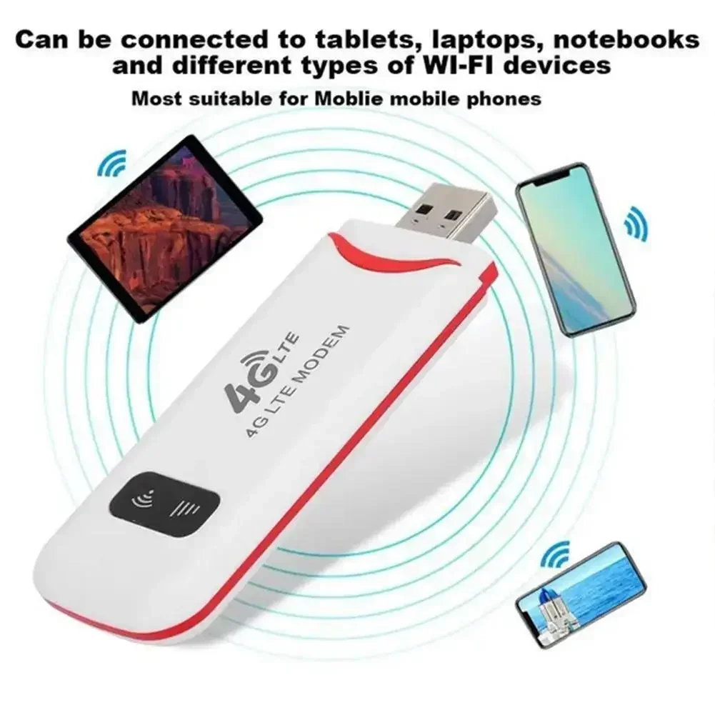 4G LTE Wireless USB Dongle Mobile Broadband 150Mbps Modem Stick 4G Sim Card Wireless Router Home Office Wireless WiFi Adapter