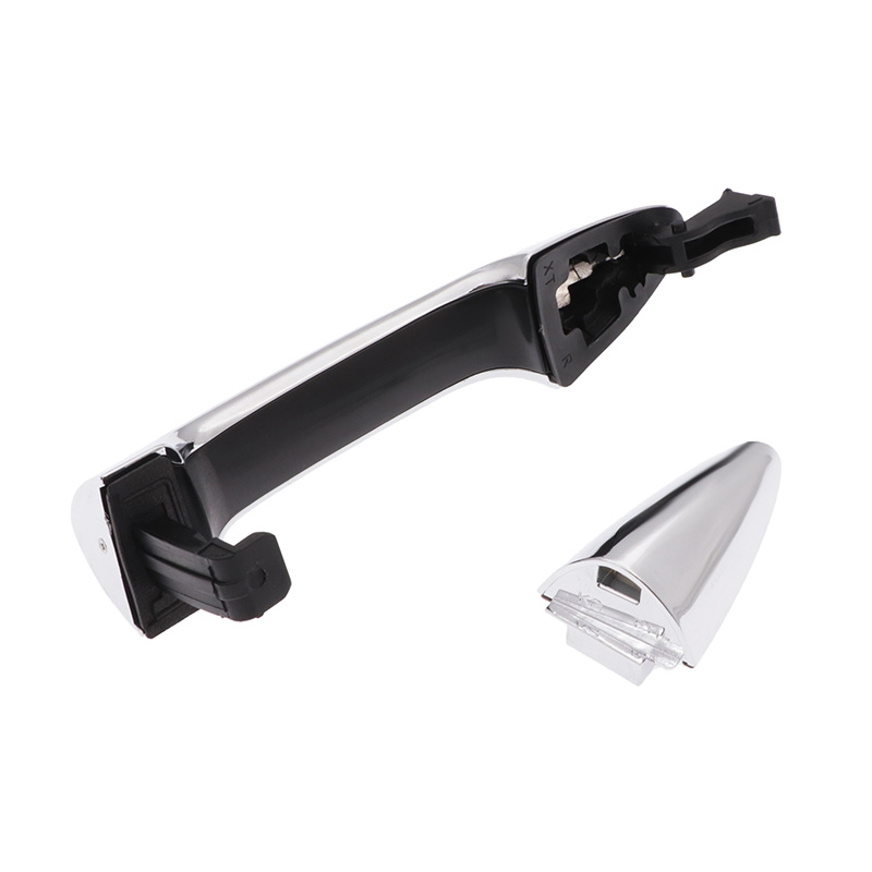 Manija de puerta Exterior delantera, trasera, izquierda y derecha para KIA RIO K2 manijas exteriores galvanizadas, accesorios para automóviles, estilo,