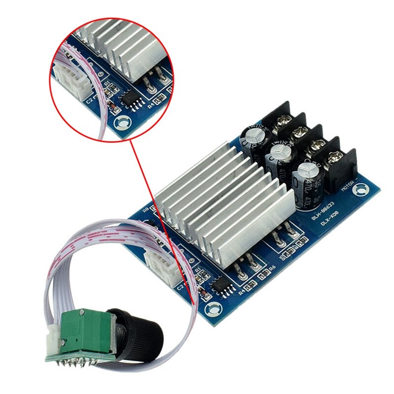 DC Motor Speed Controller DC 12-24V 30A PWM Brush Motor Speed Regulator Module