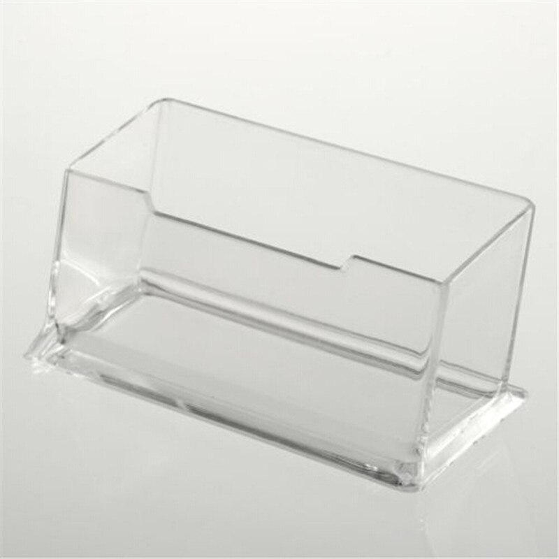 1Pc Bureau Plank Opbergbox Display Stand Acryl Plastic Clear Desktop Visitekaarthouder