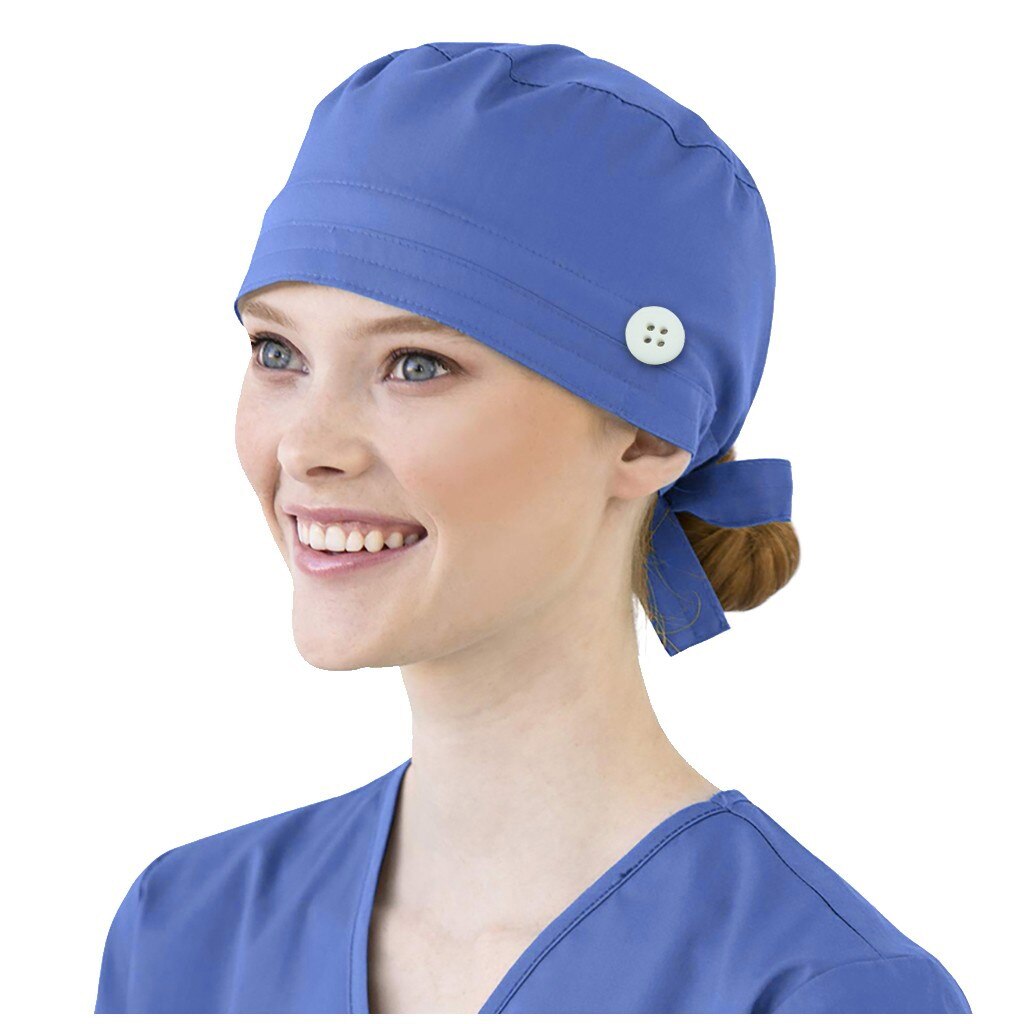 Vrouwen Katoen Yoga Bandage Verstelbare Cap Zweetband Bouffant Hoed Mannen Gorros Quirofano Mujer Verpleegkundige Uniform Hoed Accessoires #3: Purple 