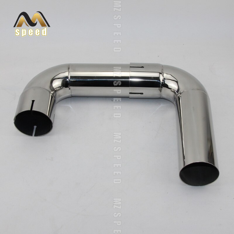 Tube silencieux d&#39;échappement 90 degrés, 54mm 66mm 73mm 76mm, en acier inoxydable 304, matériel de soudage