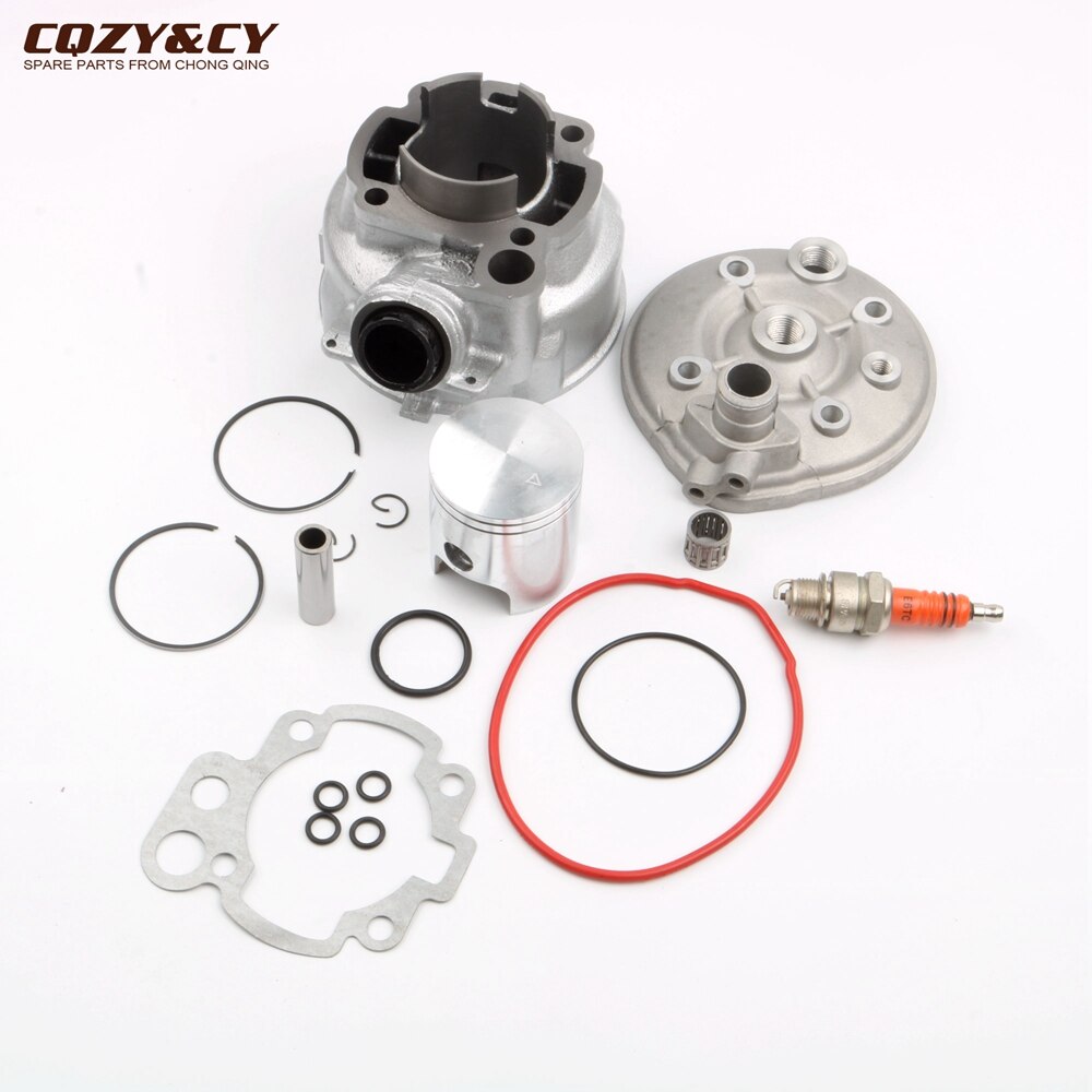 Kit de cilindro de gran cilindro para motocicleta, 90cc, 49mm, cabezal de cilindro para Yamaha DT50, TZR50, DT, TZR, 50cc, AM6, Minarelli, 2 tiempos
