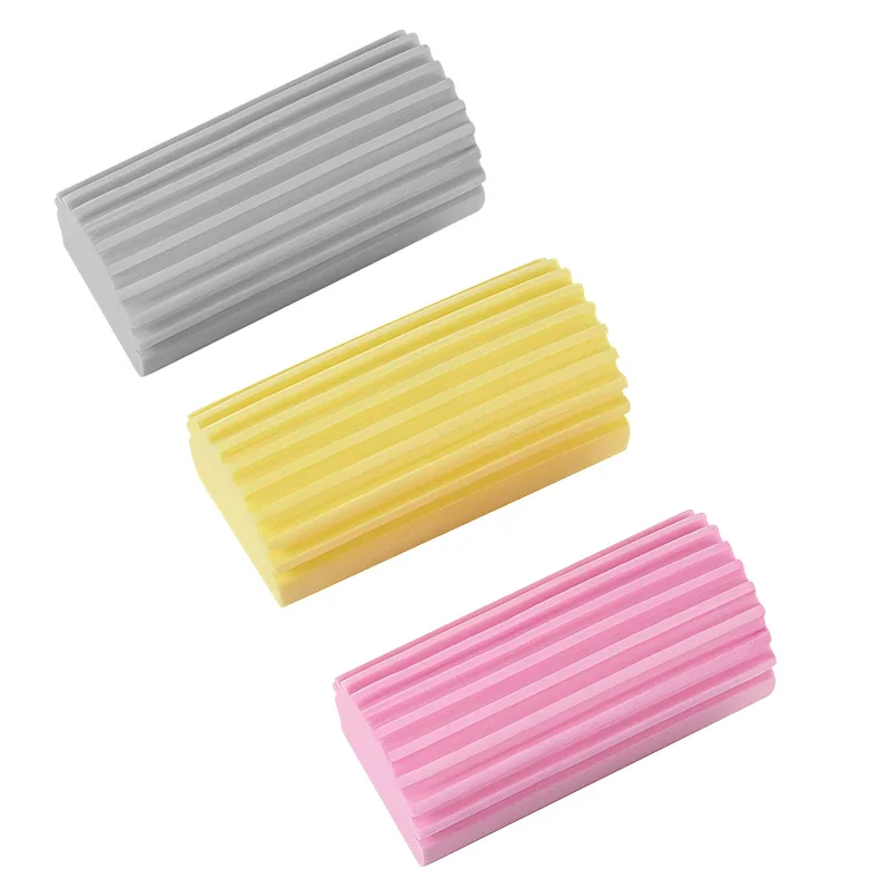 PVA Dust Cleaning Sponge Reusable Multifunctional Kitchens Household Sponge Cleaning Brush for Car Blinds Cleaning Sponge: Gold
