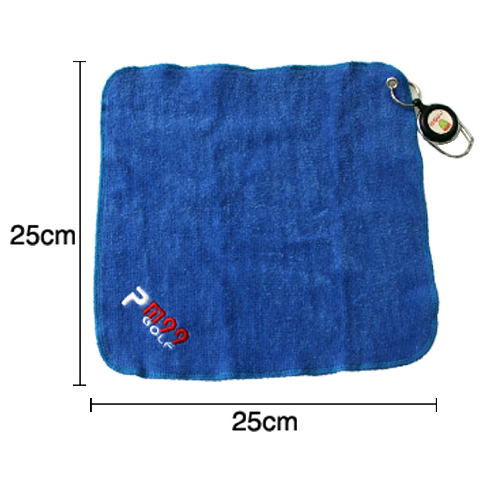 1Pcs Golf Handdoek Microfiber Cleaning Vierkante Koeling Opluchting Zweet Absorberende Golf Sjaal Met Opknoping Verlengsnoer Clip