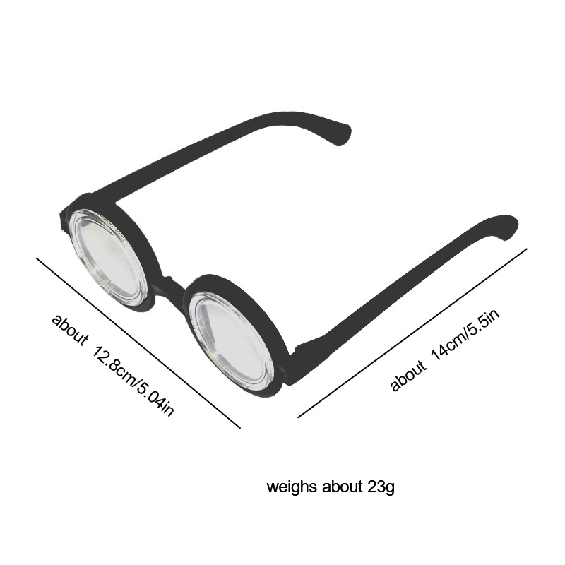 Gafas de forma redonda, accesorios divertidos para gafas de Halloween, disfraces de Cosplay, accesorios de decoración para fiestas, de recuerdo de para niños y adolescentes