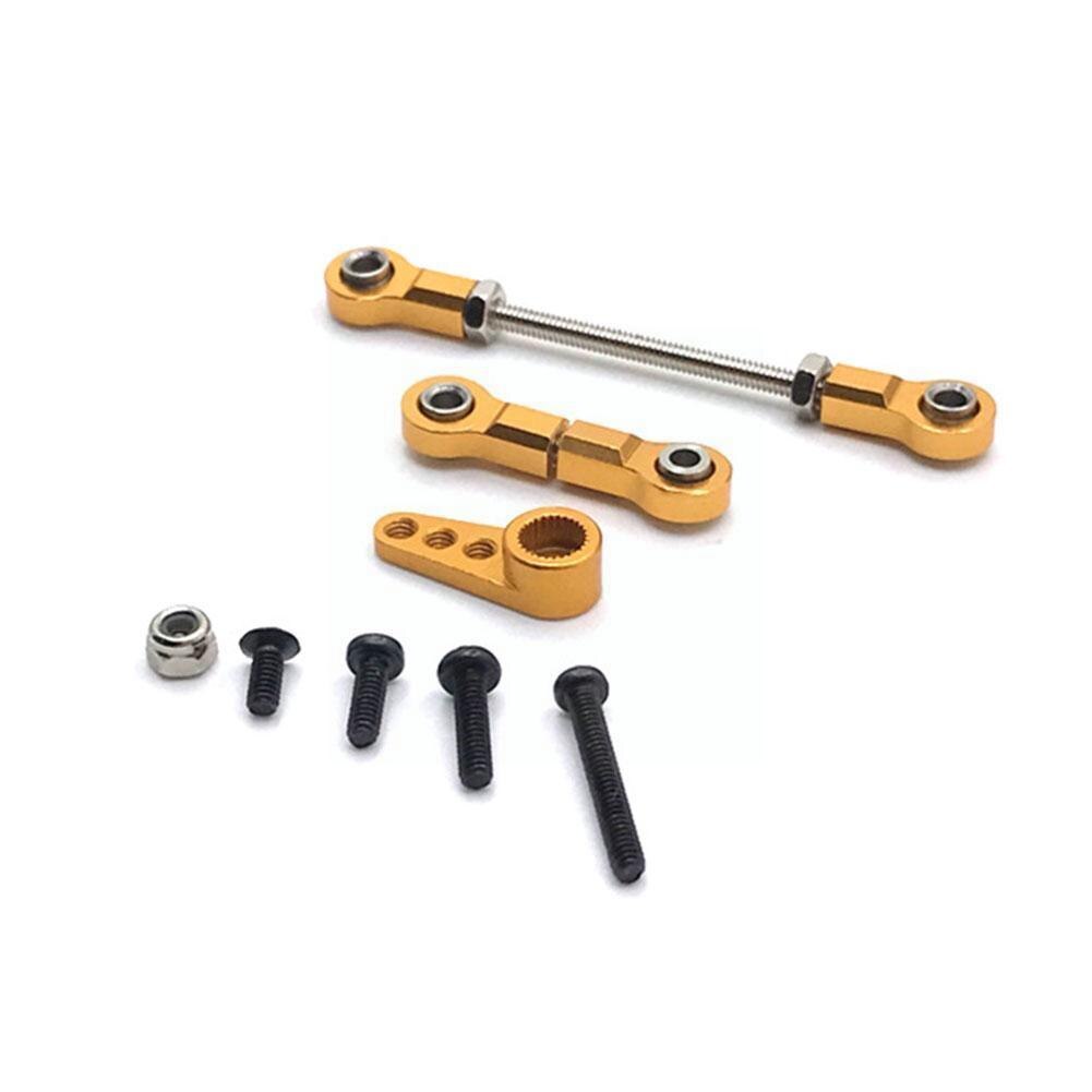 For wltoys mosquito car mini 1/28 rc car metal modification arm link & steering gear parts, steering gear link, steering and up to  a3 q 6