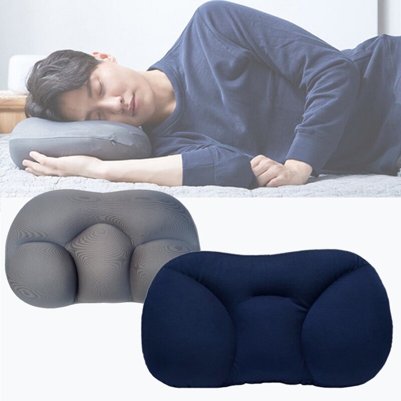 Oreiller 3D nuage à mémoire de forme, oreiller en boule de coton à particules, oreiller 3D pour le cou, sommeil profond, oreiller à décompression d'air Œuf