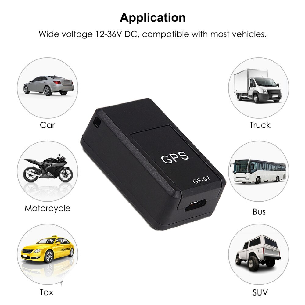 Magnetic GF07 Tracker Device GSM Mini Real Time Tracking Locator Mini GPRS Car Motorcycle Remote Control Tracking Monitor