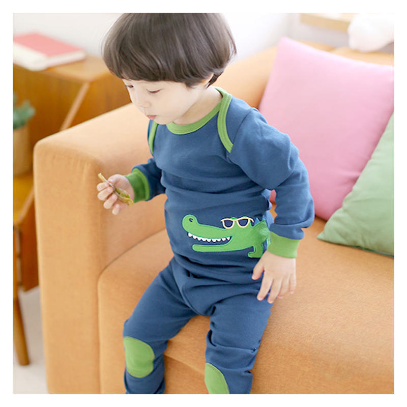 Children Kids Baby Boys Girls Sleepwear Long-Sleeved Casual Underwear Pajamas Set Cute Printing Nightwear