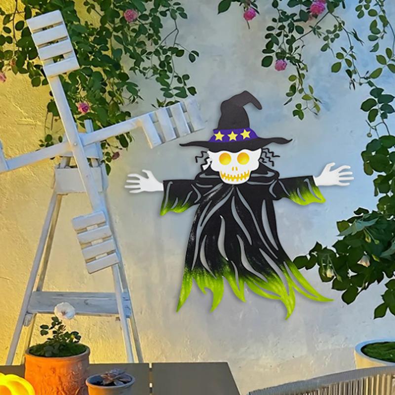 Halloween zombie muurdecoratie, halloween horror pompoen sculptuur, schedel bord, muurdecoratie voor thuis.