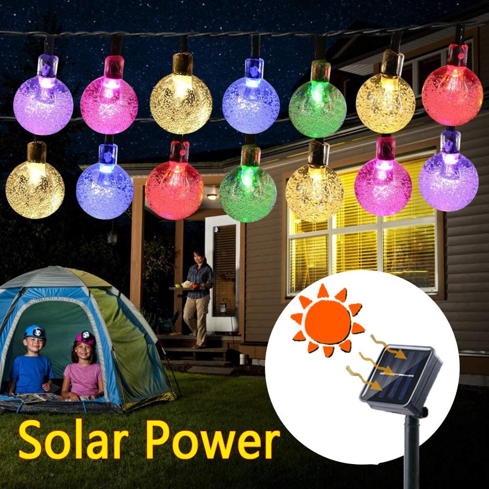 100 LED Crystal ball LED Solar Lamp Power LED Stri... – Grandado
