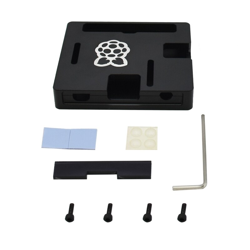 Raspberry Pi 3 Model A+ Case CNC Aluminum Case Ultra-thin Metal Shell for RPI 3 Model A plus Black Enclosure