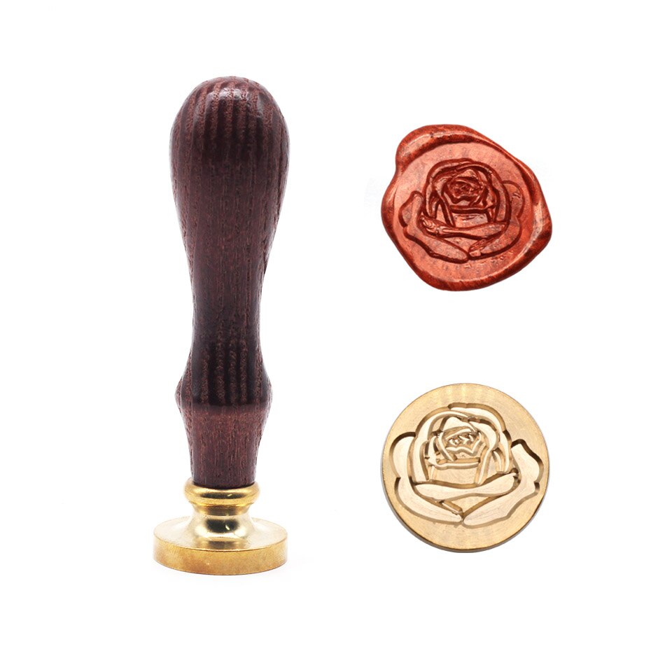 Tree Pattern Wax Seal Stamps Retro Happy Birthday Antique Wooden Sealing Scrapbooking Sollos stempel Craft Wedding Decorative: Style B