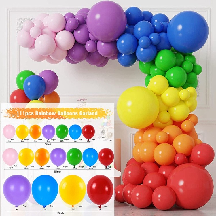 kit arco ghirlanda di palloncini arcobaleno colorato kit arco palloncini in reticolo multicolore Decorazione matrimonio Compleanno arredamento ragazzo bambino doccia Bomboniera: smeraldo