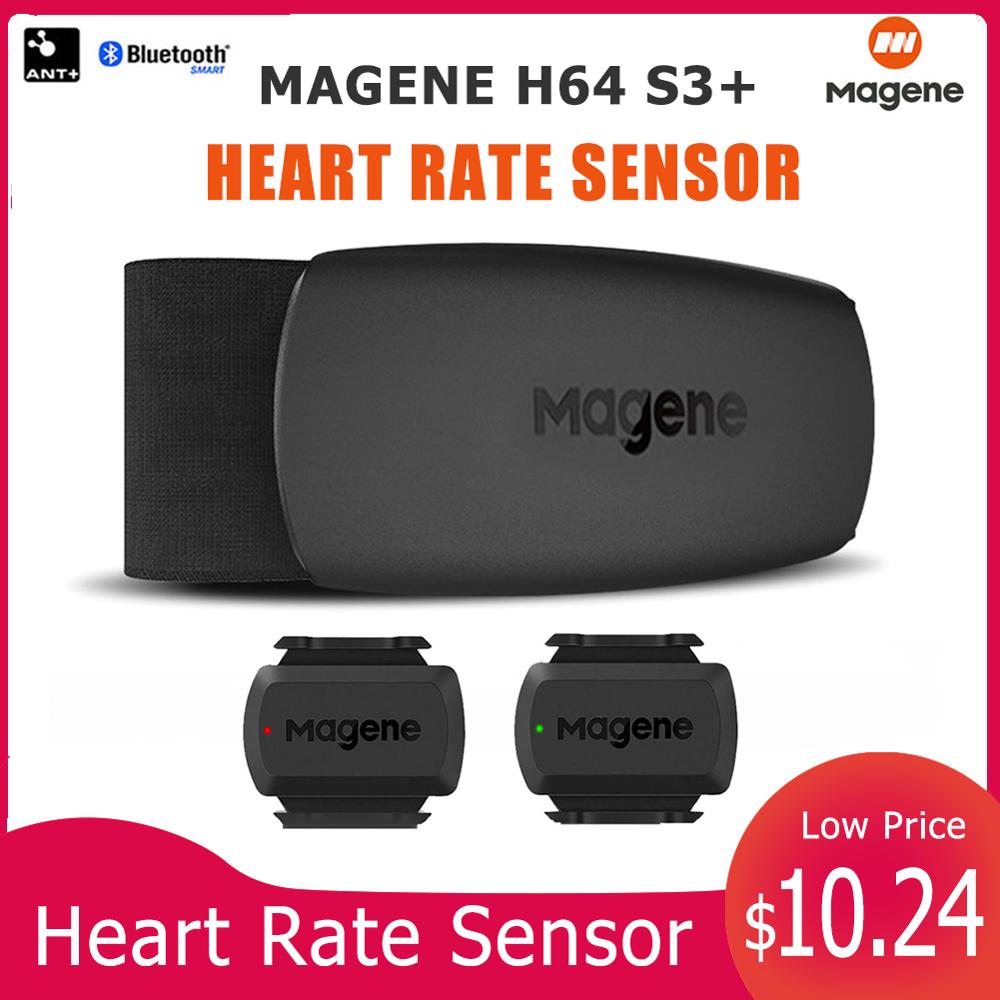 Magene h64 sensor de freqüência cardíaca bluetooth ant + magene monitor de freqüência cardíaca com cinta no peito bicicleta computador para garmin igpsport bryton