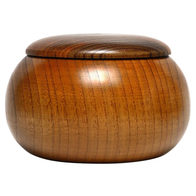 1pc Jujube Holz Gehen Schach Spiel Steine Lagerung Können Weiqi Stücke Gehen Schüssel Kasten Panzer Krug Für Spielhaus Hause
