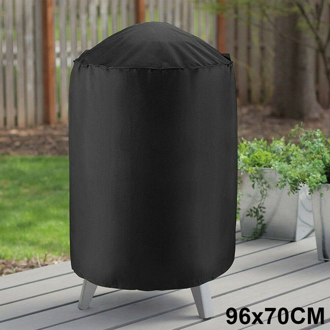 Waterproof Round Grill Covers 70x96cm Garden Patio Grill Protection Anti Dust Rain Wind Barbeque Grill Cover